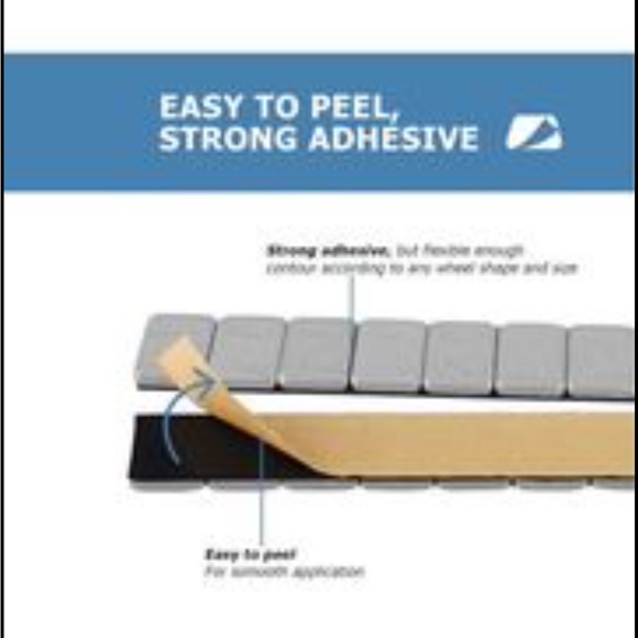 ๐ฅ1/4 Oz Gray Adhesive Backed Wheel Weights - Picture 5 of 8